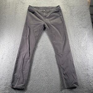 Carbon Flex Jeans Men's 34x32 Gray Cotton Denim Skinny Leg Stretch Workwear